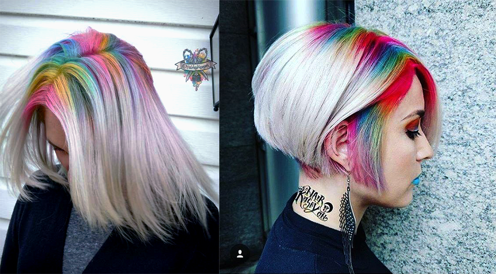 Rainbow roots? A way to refresh every hair style!